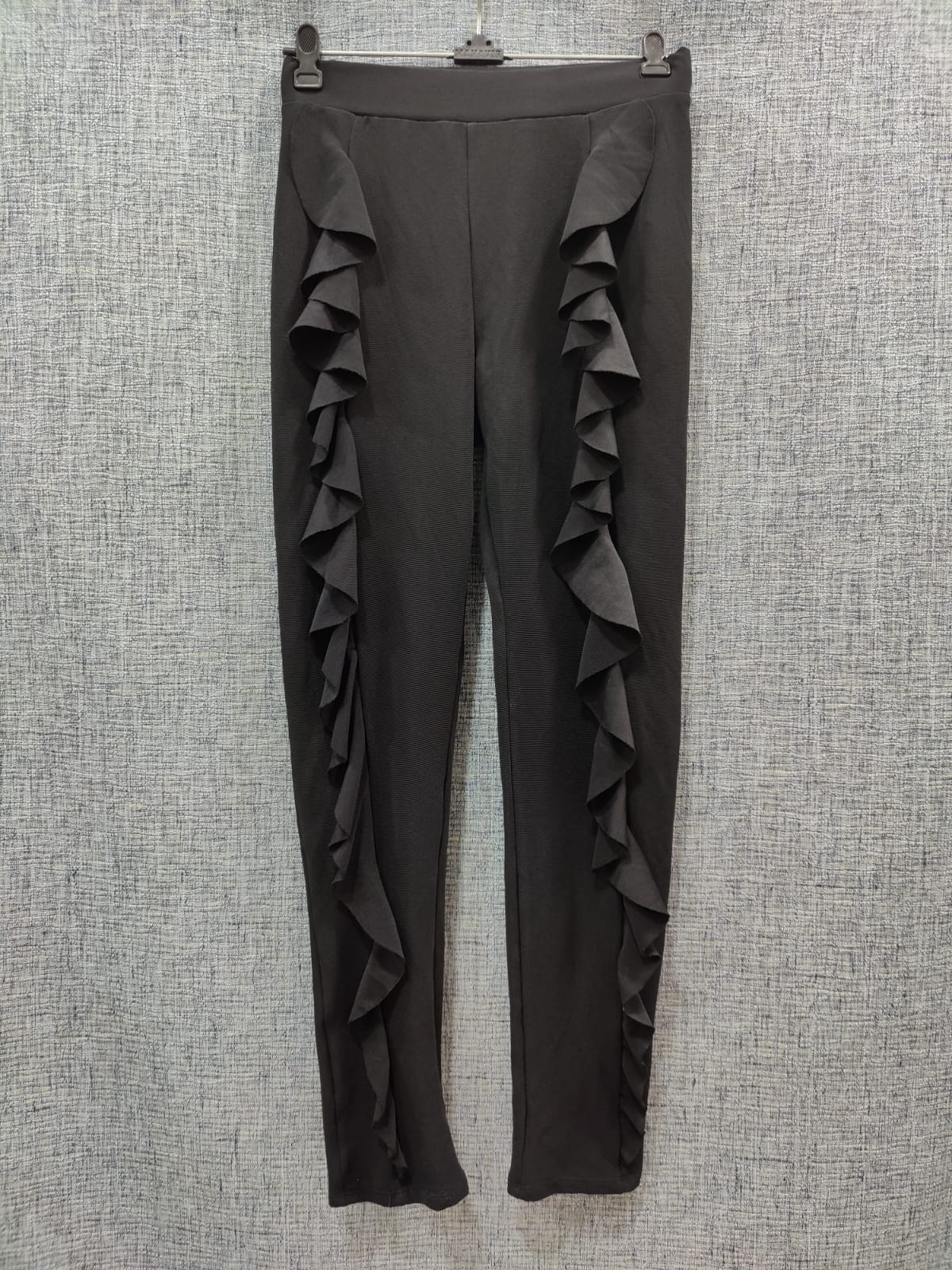 ZARA WOMEN NWT HIGH-WAISTED PANTS Wide Leg BLACK 8115/420 S | eBay